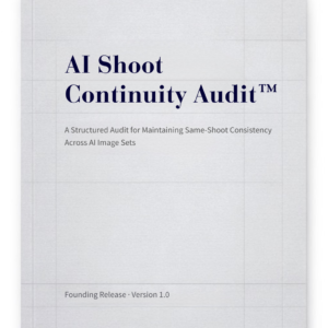 AI Shoot Continuity Audit structured audit tool for AI image continuity